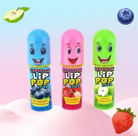 New Arrival Lipstick Lollipop Push Pop Candy Finger Sweets Supplier