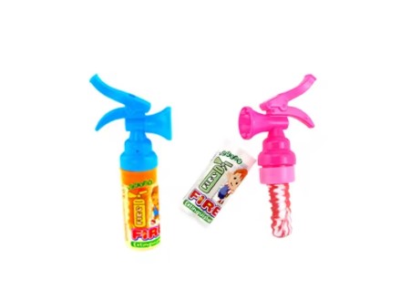 Hot Selling Wholesale Fire Extinguisher Shape Fruit Flavor Lollipop Hard Candy