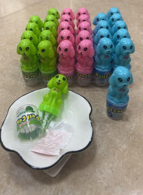 Cartoon Frog Candy Pop Lollipop Diamond Lollipop with Sour Powder Candy Toy
