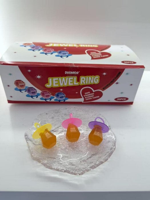 Wholesale Custom Sweet Fruit Jewel Ring Diamond Hard Candy
