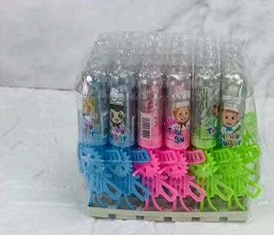 Toy Gun Shape Rotating Lollipop Candy Toy