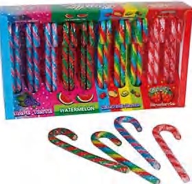 Christmas Rainbow Sweet Fruity Stick Candy Cane