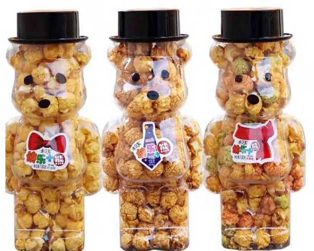 PopcornFactory Baked Halal Bulk Grain Snacks Nutritious Trans-Fat Free Caramel Sweet Treats Semi-Soft 280g Bag