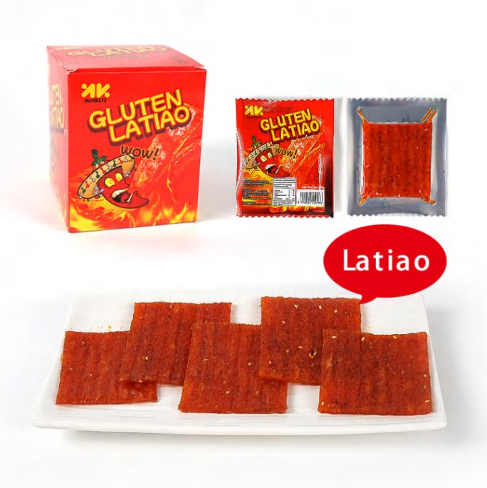 Wholesale Sweet and Spicy Fried Wheat Snacks From China Dried Grain Snacks for Children in Box Packaging
