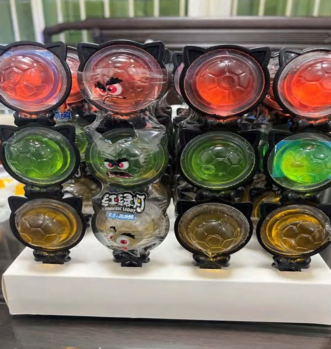 Hot Selling Halal Jelly Cup Candy Traffic Light Fruit Jelly Candy