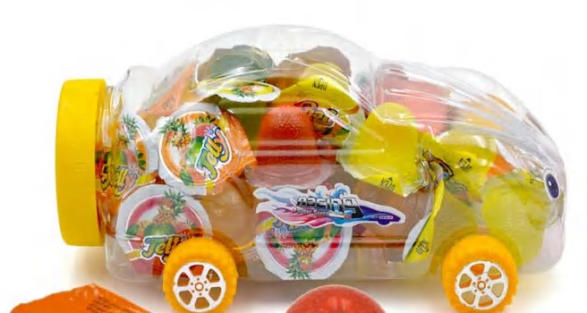 OEM China Colorful Cute Sweet Taste Jelly Cup in Cute Car