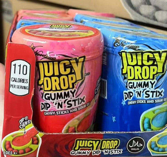 Juicy Drop Gummy Dip 'N' Stix — Wholesale | Halal | 2 Flavours