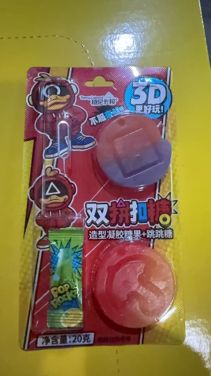 Popular Fruit Flavored Sweets Gradient Color Round Shape Pattern Candy for Kids Party Game