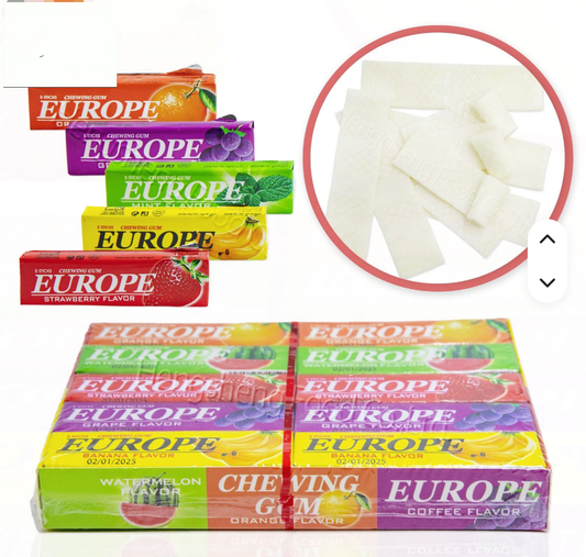 5-Stick Fruit Flavour Chewing Gum — Wholesale | European Style
