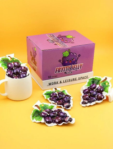 This Best-selling Grape-shaped, Green Grape-flavored Jelly Is a Favorite Snack Choice for Kids.