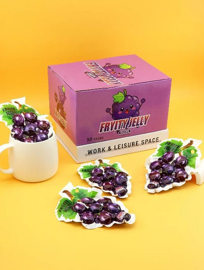 This Best-selling Grape-shaped, Green Grape-flavored Jelly Is a Favorite Snack Choice for Kids.