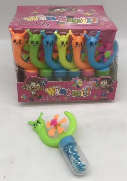 HAPPYDAY FAN SNAIL MINI TOY NIPPLE CANDY FRUIT FLAVOR MULTI COLOR