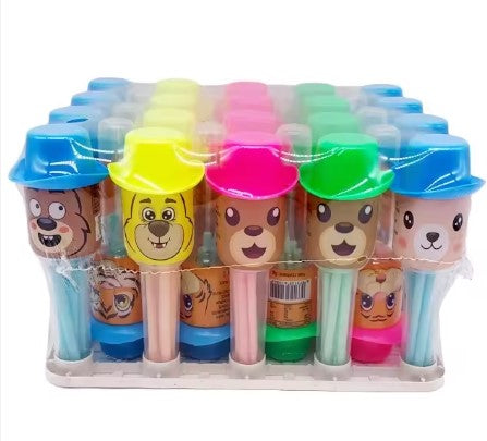 Hot Selling Wholesale Cartoon Bottle Colorful Sweet Fruit Flavor Hard Candy Toy