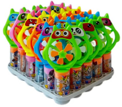 Manufacturer Wholesale Plastic Windmill Hard Candy Fruity Flavored with Sweet Nipple Packaged in Boxes