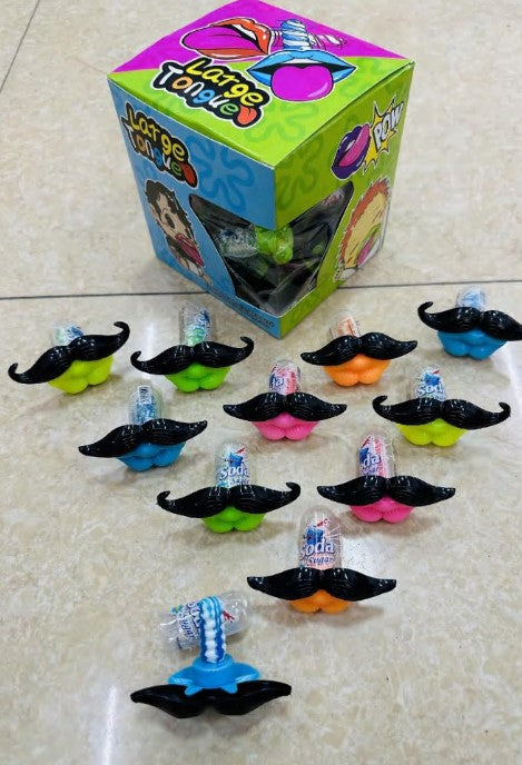 Funny Beard and Lip Shaped Pacifier Lollipop Toy Candy