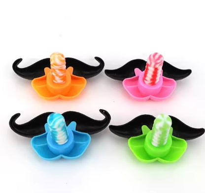 Funny Beard and Lip Shaped Pacifier Lollipop Toy Candy