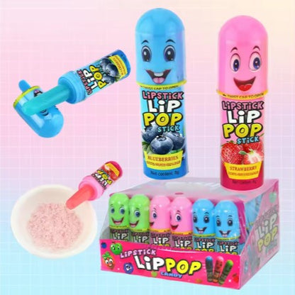 New Arrival Lipstick Lollipop Push Pop Candy Finger Sweets Supplier