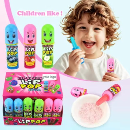 New Arrival Lipstick Lollipop Push Pop Candy Finger Sweets Supplier