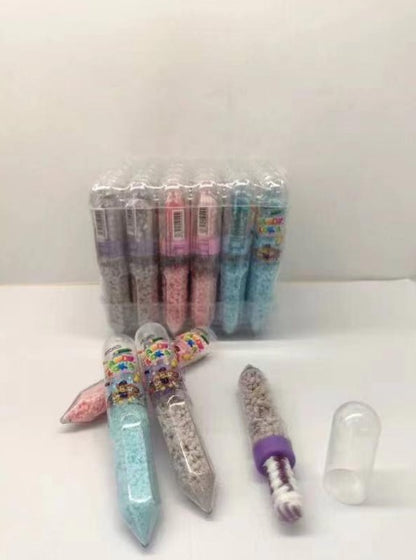 Fun Pencil Shape Lollipop with CC Stick Straw Candy