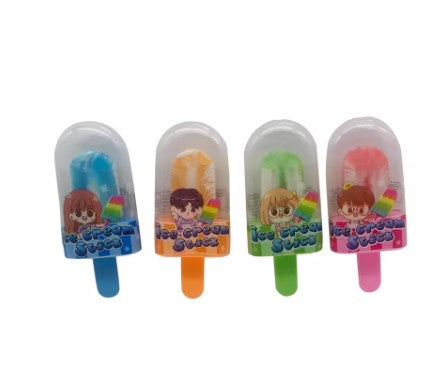 OEM Order Sweet Fruit Flavor Nipple Hard Candy Stick Colorful Ice Cream Shape Small Swirl Toy Lollipop