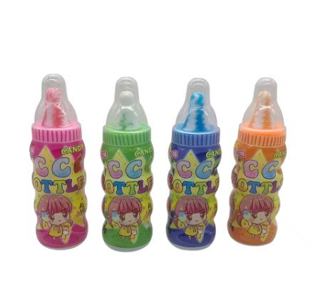 Good Quality Feeding Bottle 3 in 1 Fruit Flavor Hard Candy Colorful Puffed Candy