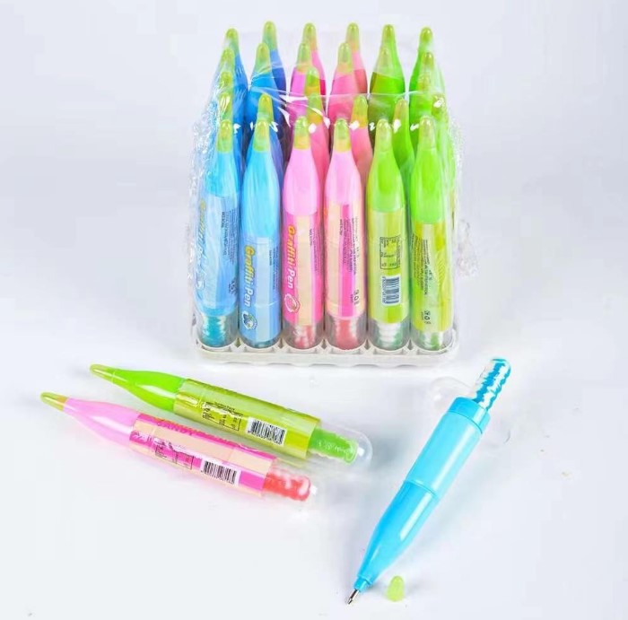 Hot Selling Fruit Flavored Jam Pens Candy Toy Delicious Sweet Candies in Box Packaging