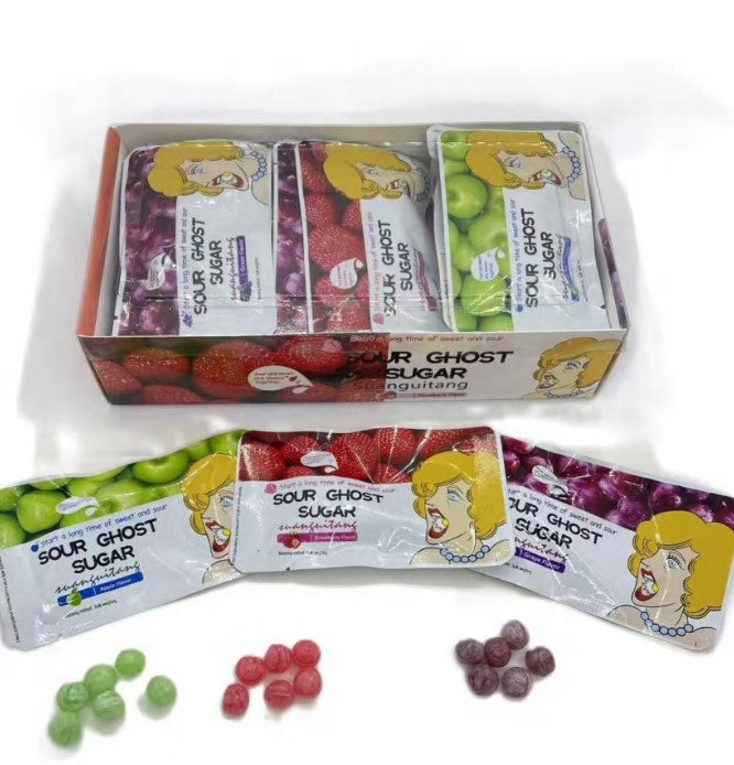 Sweet Road Sour Ghost Sugar Fruit Flavor Sour Hard Candy