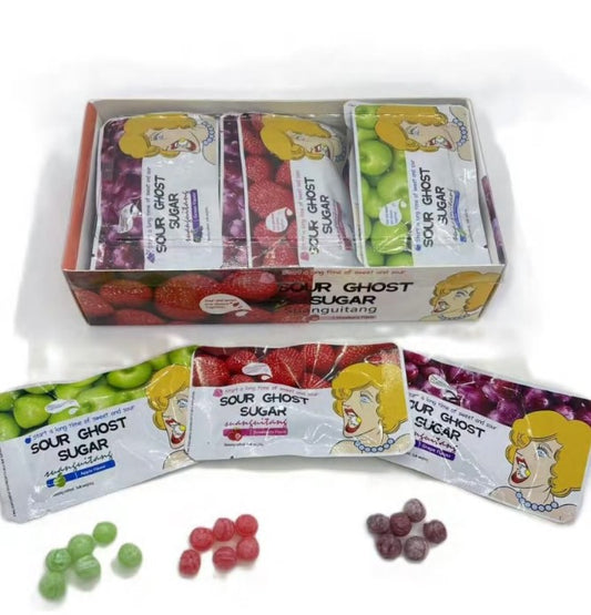 Sweet Road Sour Ghost Sugar Fruit Flavor Sour Hard Candy