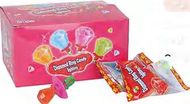 Ring Diamond Lighting Candy Lollipop Sweets