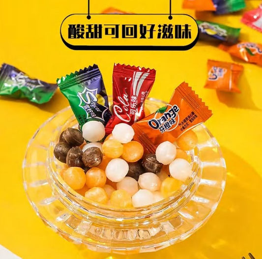 Healthy Assorted Fruit Flavored Fruit Jam Stuffed Sweets Sugar Free Sour Hard Candies