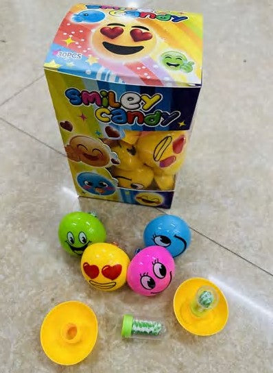 Cartoon Smiley Face Expression Toy with pacifier lollipop candy