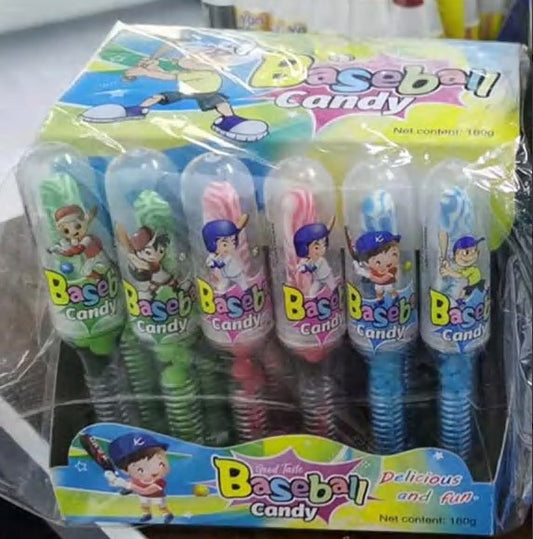 Halal Baseball Lollipop Fruit Hard Candy