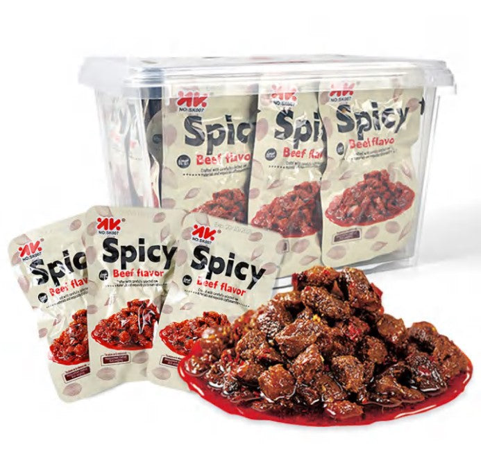 Chinese Snacks Spicy Beef Flavor Chewy Flour Soybean Snacks
