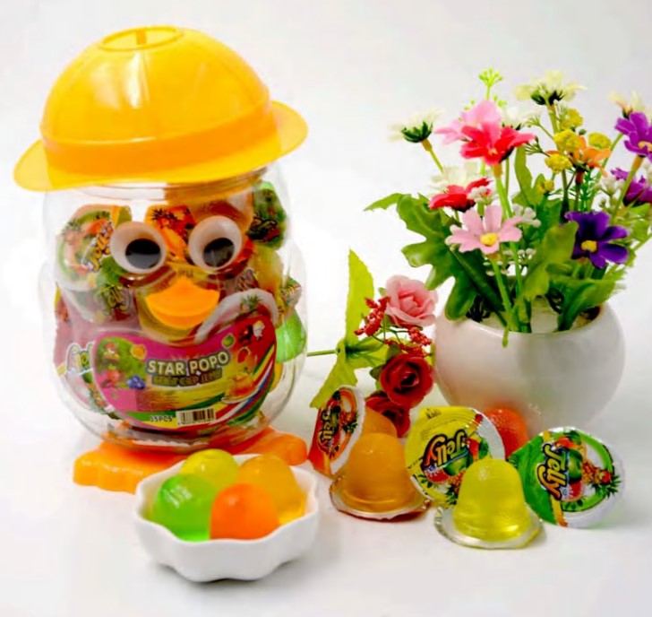 Hot Sale Sweet Cup Shape Mini Jelly Fruit Candy