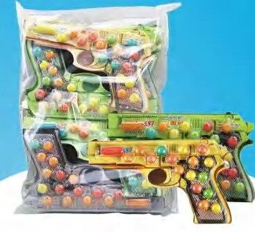 Mini Watermelon and Bullet Shaped Bubble Gum with Gun Shaped Packing
