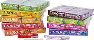 Cheap 5 Sticks Fruit Flavor Europe Chewing Gum