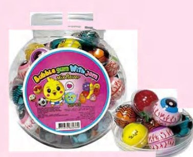 Mixed Pattern Football Sandwich Chewing Gum Bubble Gum