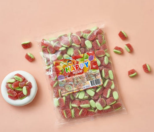 Happy Gummy Watermelon Slice Gummies — Wholesale | Halal | Bulk Bag