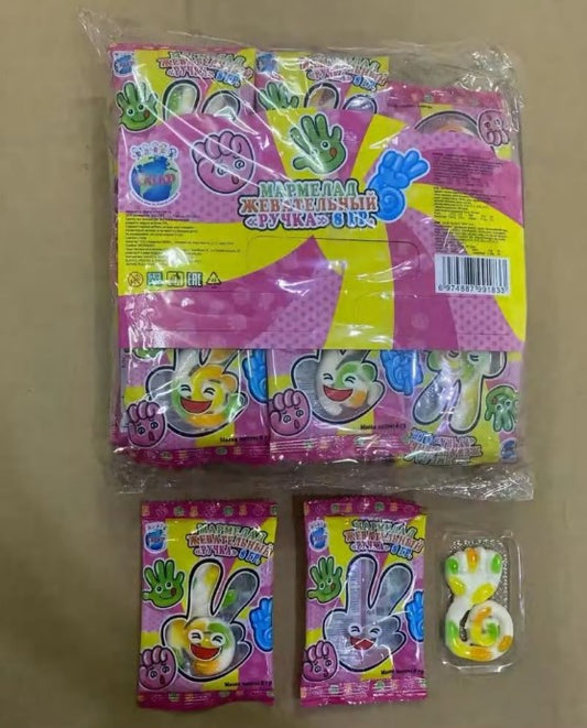 Rock Paper Scissors Character Gummy — Wholesale | Halal | Novelty