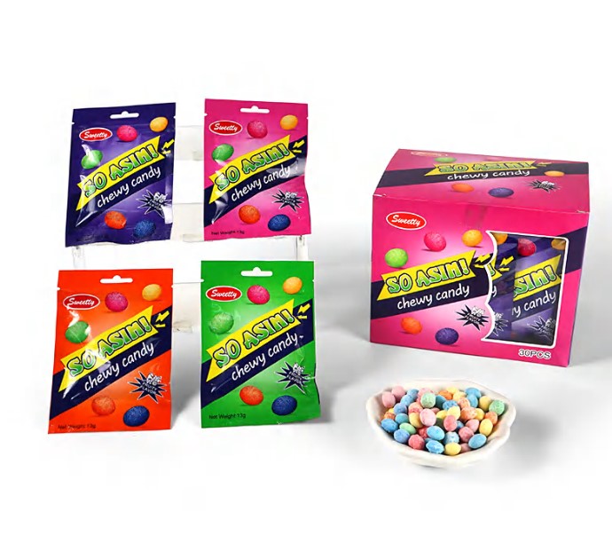Sour Colourful Fruit Gummy Balls — Wholesale | 10g × 30pcs × 20 Box