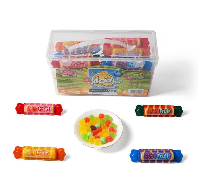 Sour Fruit Juice Gummy Candy — Wholesale | 8g × 50pcs × 12 Box