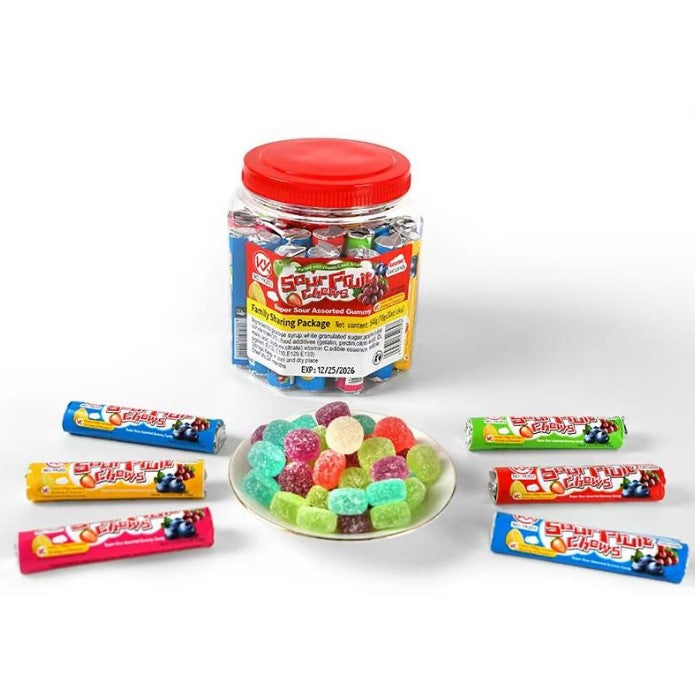 Super Sour Fruit Chews — Wholesale | 30pcs × 20 Box