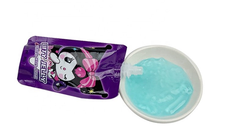 80ml High Quality Mix Fruity Jelly Pudding Sweet Taste 4 Flavors Cartoon Design Juice Drink in Spout Pouch