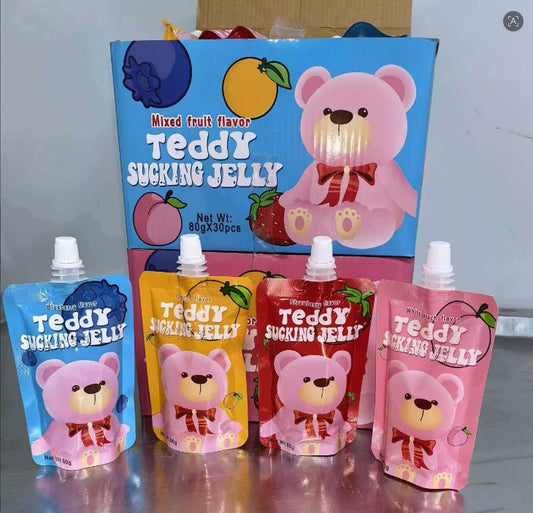 Wholesale Custom Fruit Flavor Sweet Juice Cc Sweet Jelly &amp; Pudding Candy
