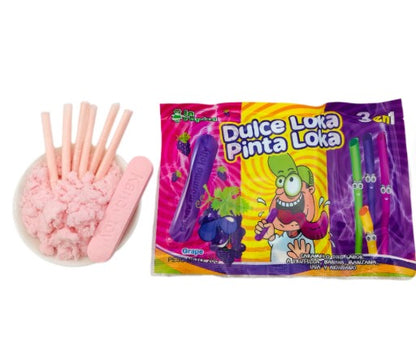 The Factory Sells New 3 in 1 Mixed Fruit CC Lollipop with Powdered Sugar Compressed Sugar