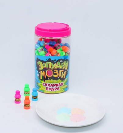 Miniature Soda Bottles Containing Fruit Soda Powder Candy - a Favorite Toy and Edible Candy for Kids.