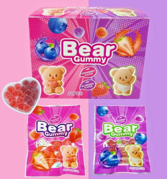 Colorful Fruit Flavored Sour Gummies