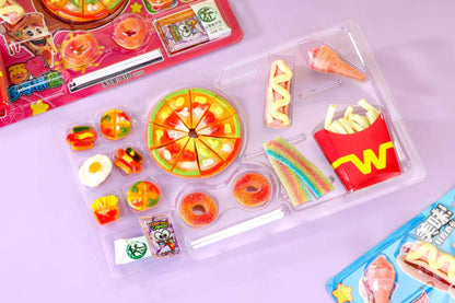Wholesale 2026 New Fast Food Toy Set Tomato-Flavored Dip + Sour Gummy Strips, 50% Juice Content Snacks for Afternoon Tea Parties