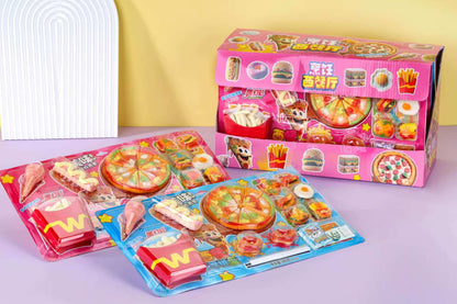 Wholesale 2026 New Fast Food Toy Set Tomato-Flavored Dip + Sour Gummy Strips, 50% Juice Content Snacks for Afternoon Tea Parties