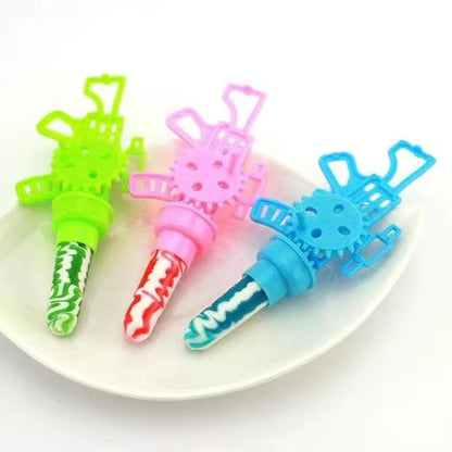 Rotating Toy Gun Lollipop Candy